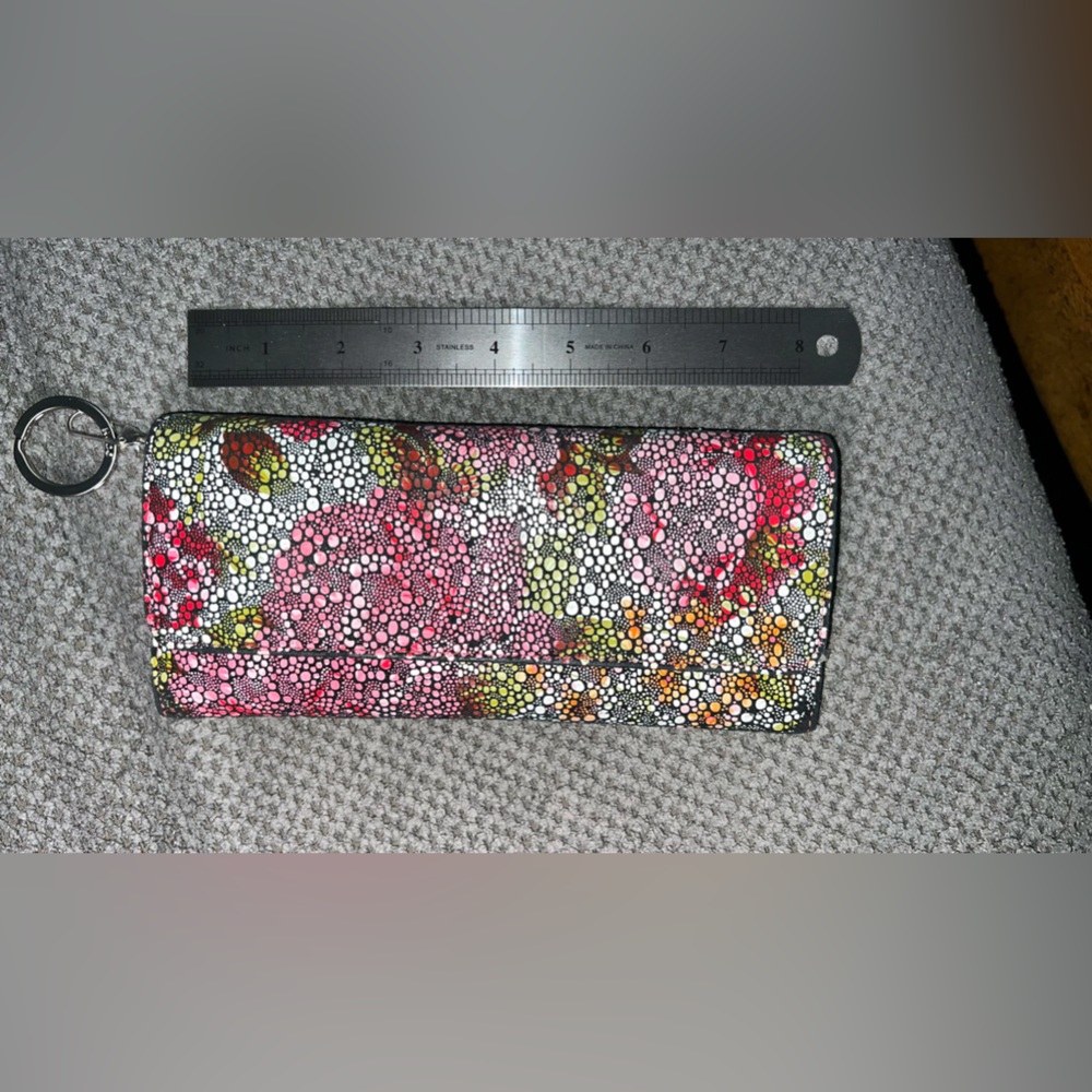 Hobo International Jill Large Continental Wallet Abstract Foliage